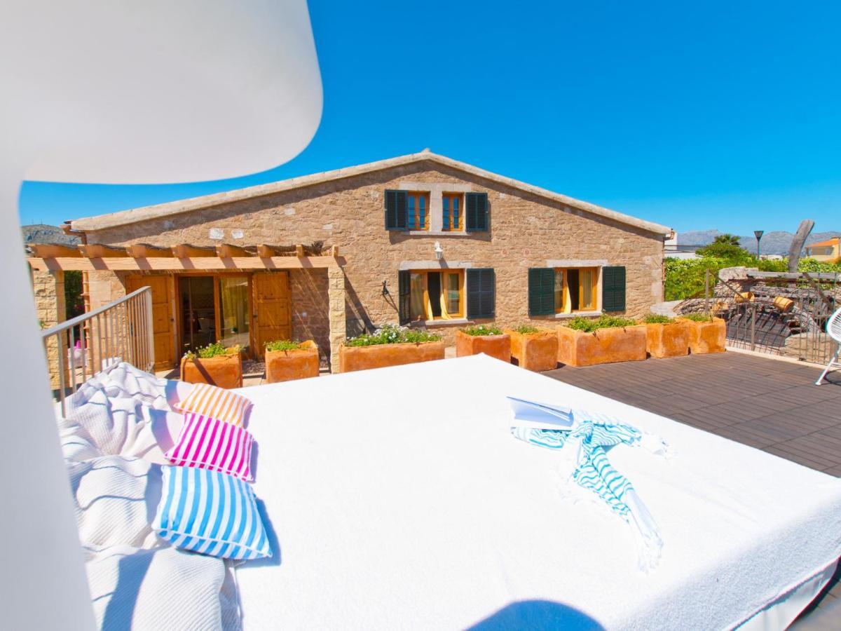 Villa Barcares Petit, Piscina, Jardines Junto A Playa En Alcudia Екстериор снимка